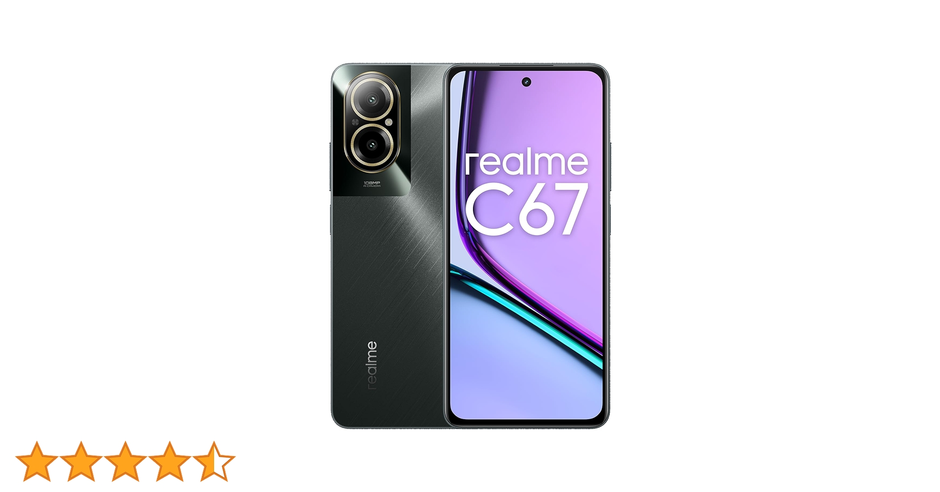 スマートフォン本体 realme C67 8/256 NFC support realme Smartphone C67 6+128GB, 108MP 3X In-Sensor Zoom Camera